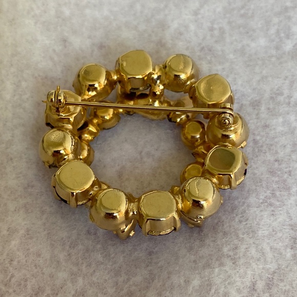 Aurora Borealis and Rhinestone Brooch Vintage - Picture 2 of 2